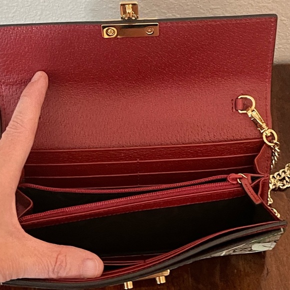 Gucci Floral Wallet on Chain Clutch - Picture 6 of 7